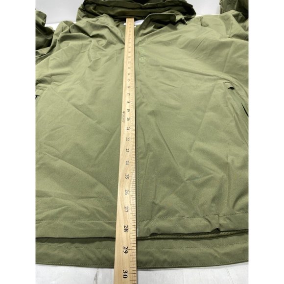 Calvin Klein Mens Jacket Size XXL Olive Green Lightweight Hike Zip Parka, New - Picture 7 of 11
